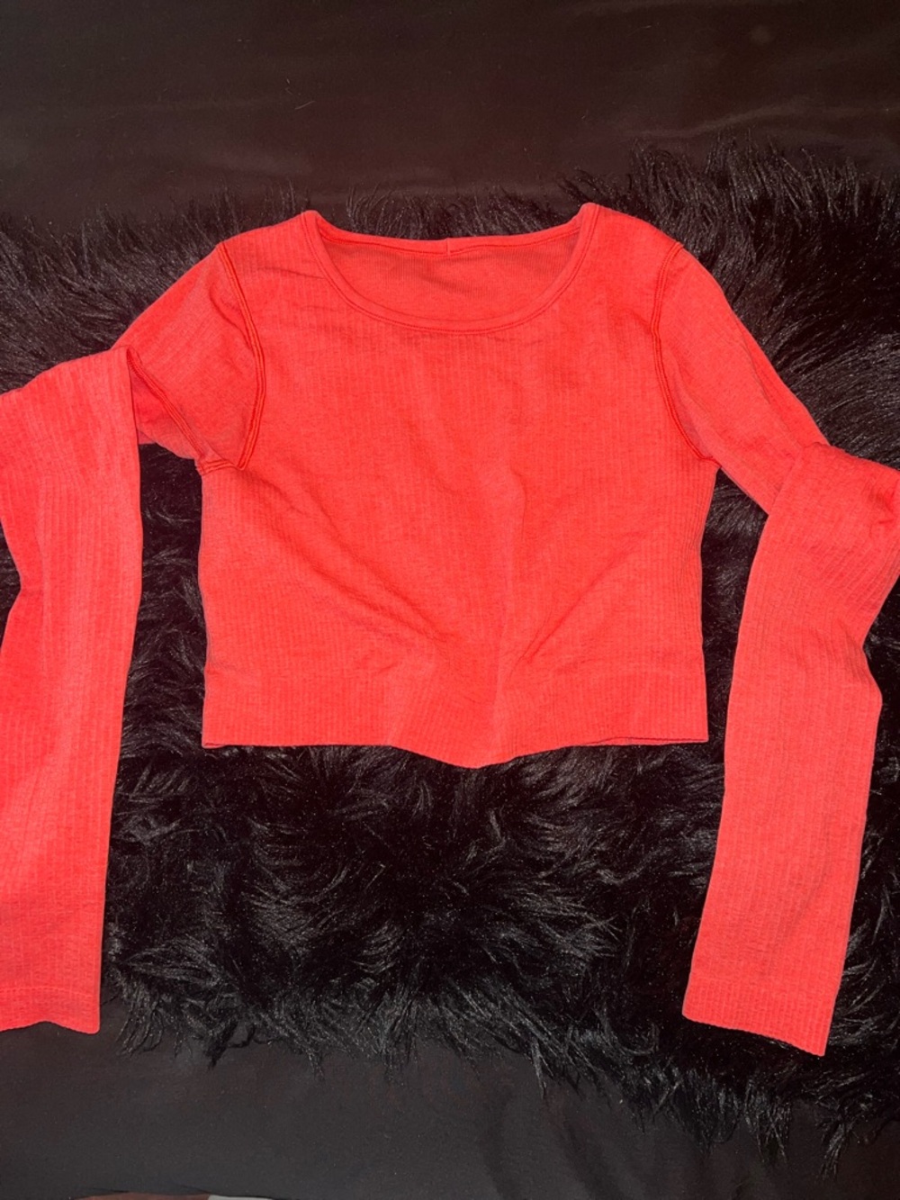 Lululemon ebb to street long sleeve crop top